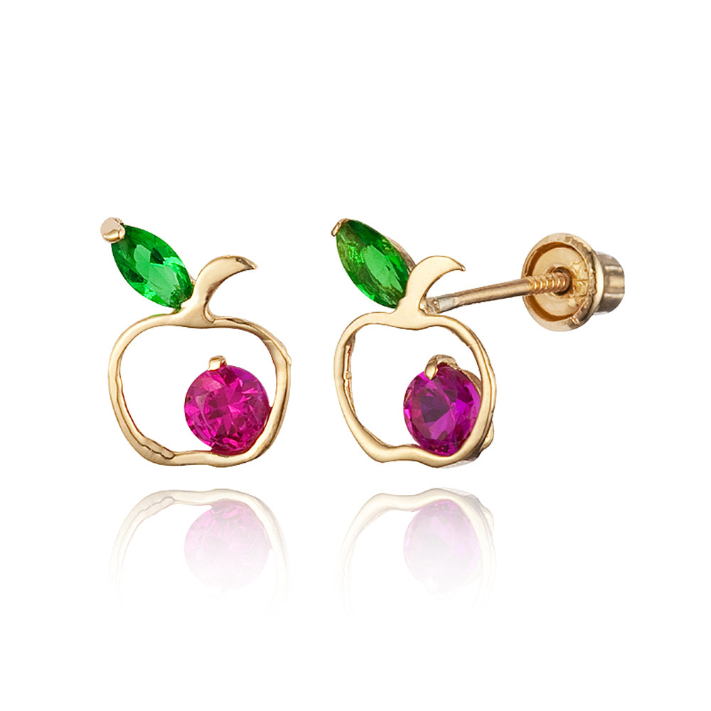 Baby Umbra Yellow Gold Earrings