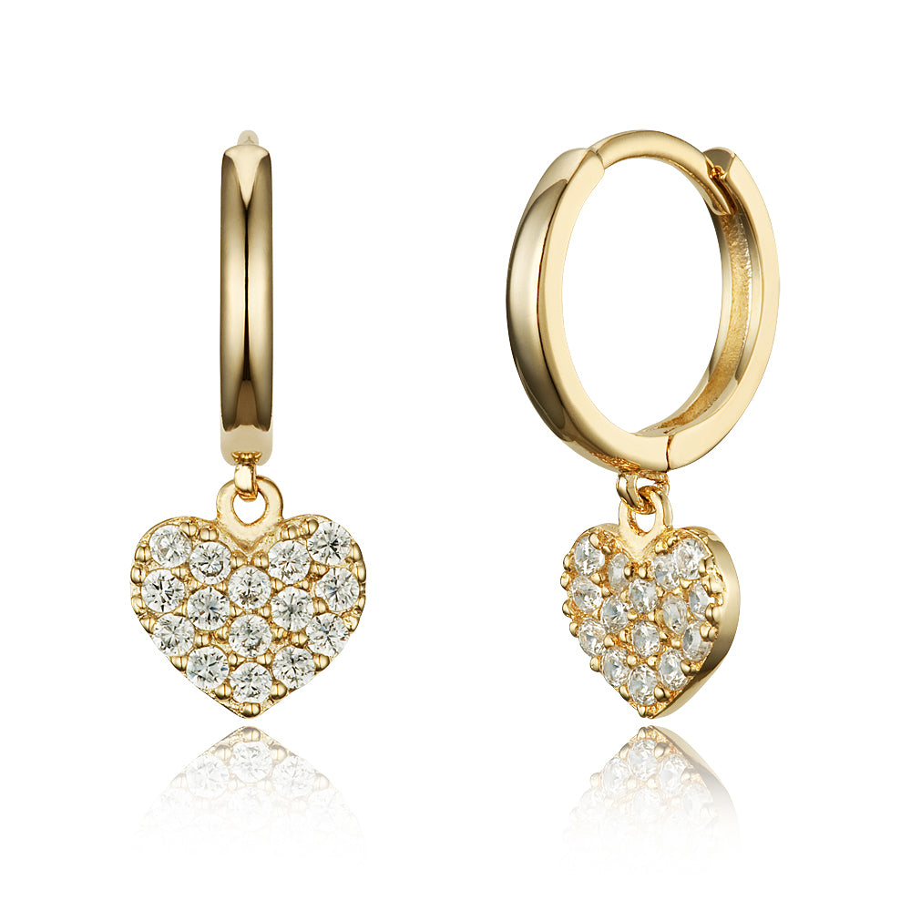 22K Gold Beaded Baby Hoop Earrings (2.60G) - Queen of Hearts Jewelry 22K Gold Beaded Baby Hoop Earrings (2.60G) - Queen of Hearts Jewelry